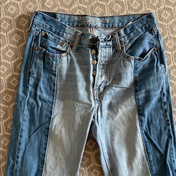 American Eagle Outfitters Denim - American Eagle Split Color Jeans
